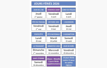 ❌ Fermeture du gymnase – Jours fériés (fin de saison)